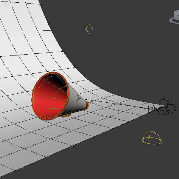 Megaphone 01 Low-poly 3D model_2