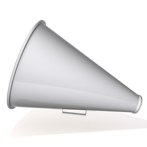 Megaphone 01 Low-poly 3D model_1