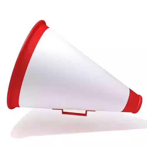 Megaphone 01 Low-poly 3D model