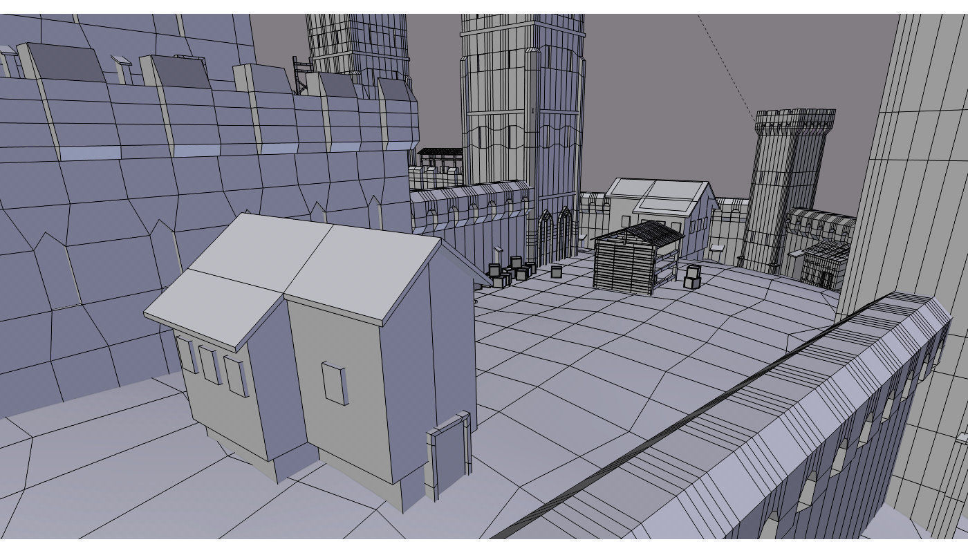 medieval castle 3D model_8