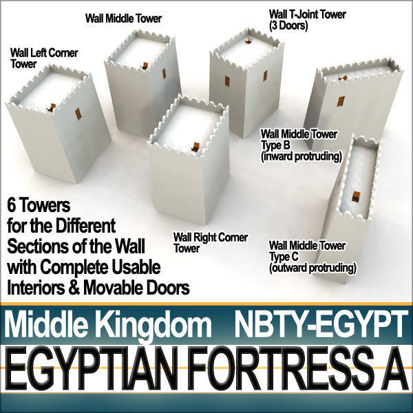 Egyptian Fortress A Middle Kingdom 3D model_19