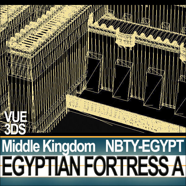 Egyptian Fortress A Middle Kingdom 3D model_36
