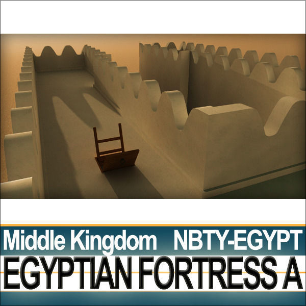 Egyptian Fortress A Middle Kingdom 3D model_34