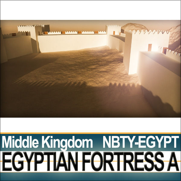 Egyptian Fortress A Middle Kingdom 3D model_17