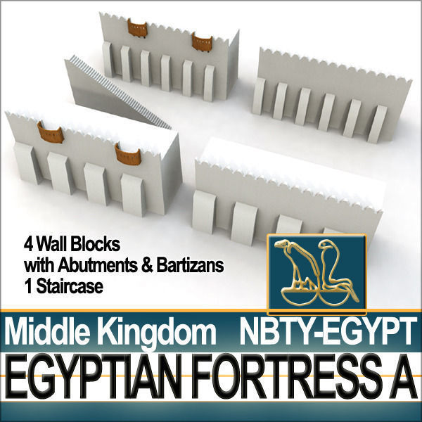 Egyptian Fortress A Middle Kingdom 3D model_8