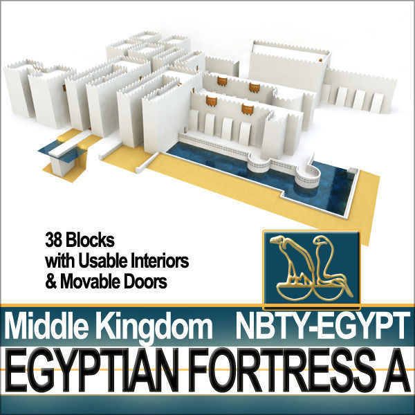 Egyptian Fortress A Middle Kingdom 3D model_11