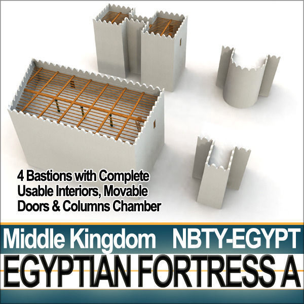 Egyptian Fortress A Middle Kingdom 3D model_28