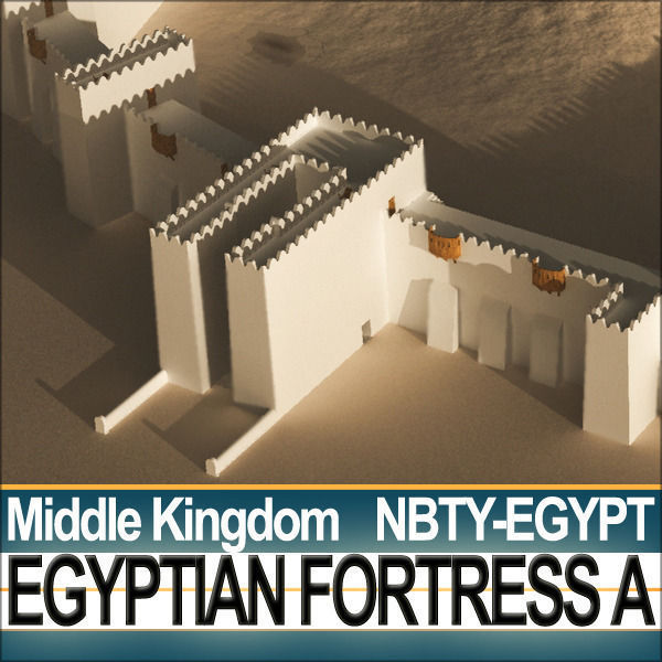 Egyptian Fortress A Middle Kingdom 3D model_4