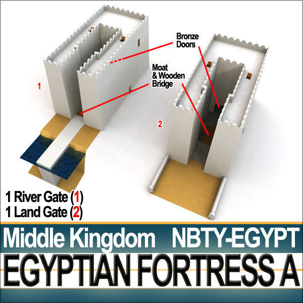 Egyptian Fortress A Middle Kingdom 3D model_20