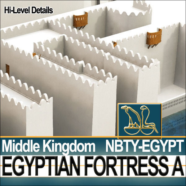 Egyptian Fortress A Middle Kingdom 3D model_29