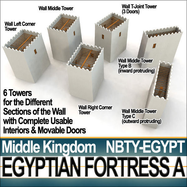 Egyptian Fortress A Middle Kingdom 3D model_22