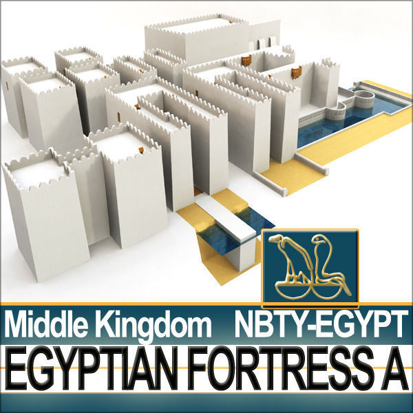 Egyptian Fortress A Middle Kingdom 3D model_9