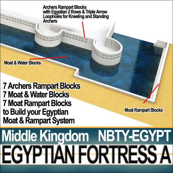 Egyptian Fortress A Middle Kingdom 3D model_14