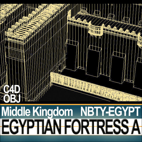 Egyptian Fortress A Middle Kingdom 3D model_35
