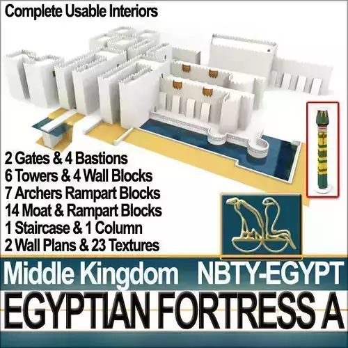 Egyptian Fortress A Middle Kingdom 3D model