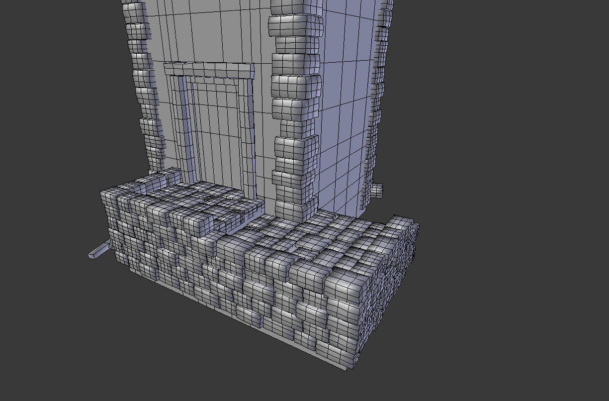medieval watch tower  3D model_13
