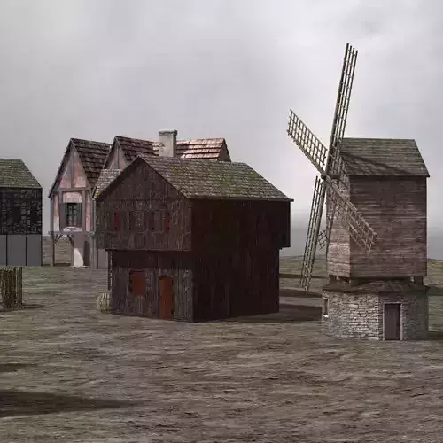 Medieval Village 3D model