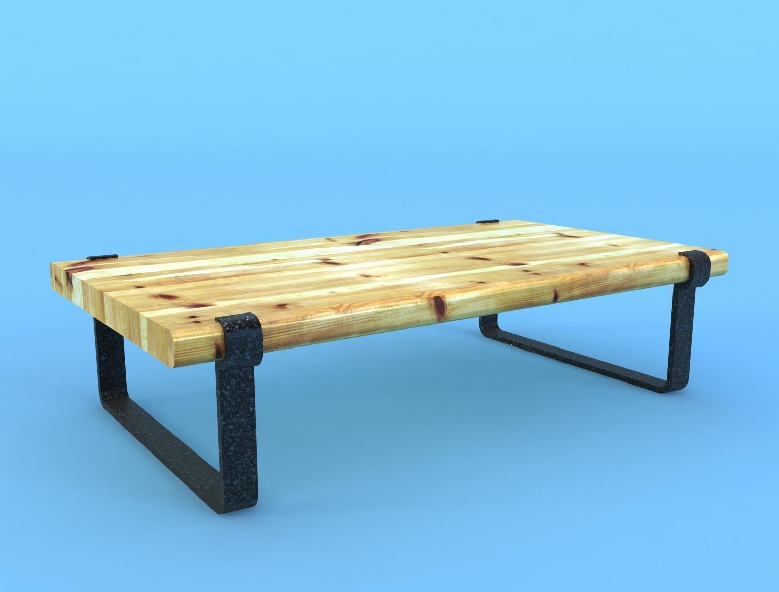 iron table 3D model_2