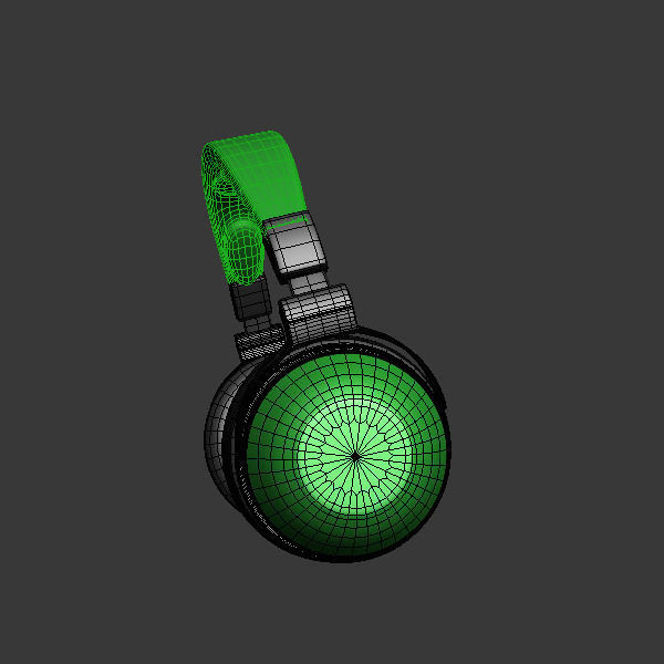 Headphones 3D model_3