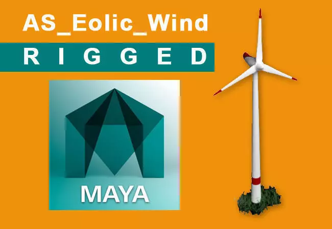 AS eolic wind rigged Free low-poly 3D model