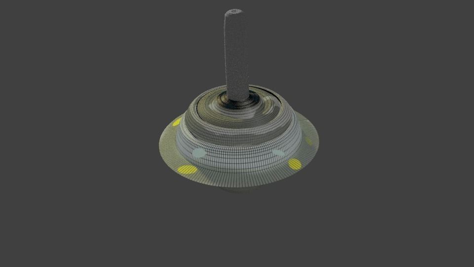spinning top Free 3D model_2