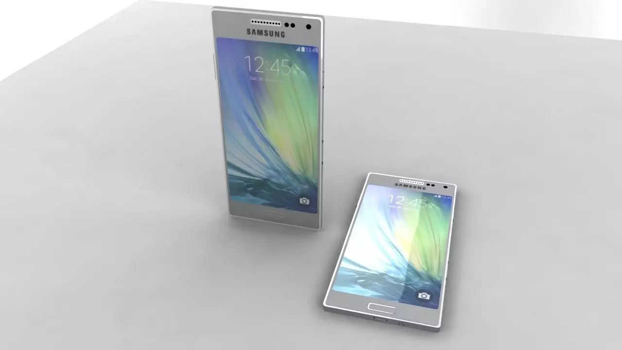 Galaxy A7 3D model_0