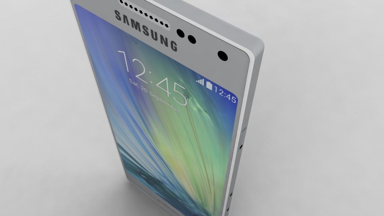 Galaxy A7 3D model_2