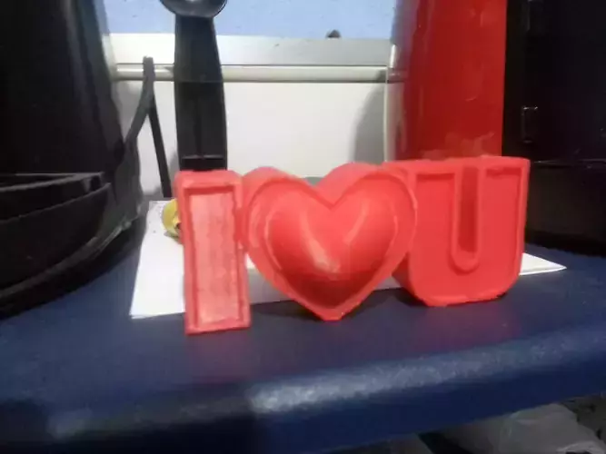 I Love U valentines gift Free 3D print model