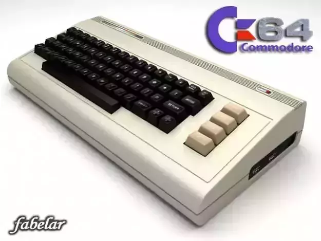 Commodore C64 3D model