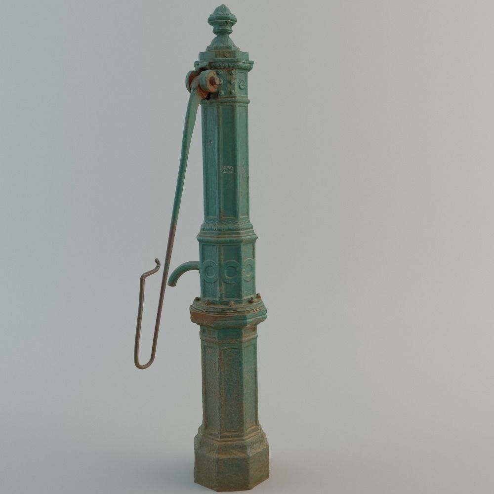 Well with Pump 3D model_15