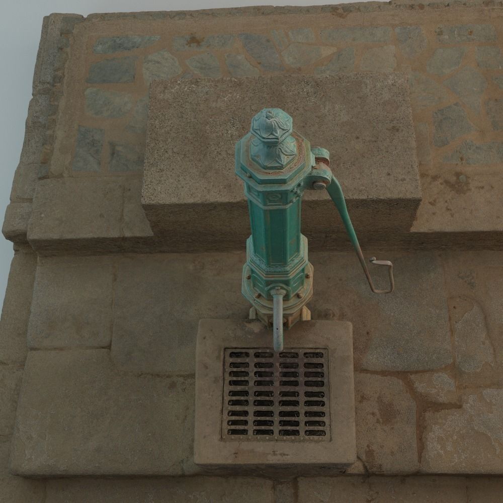 Well with Pump 3D model_9