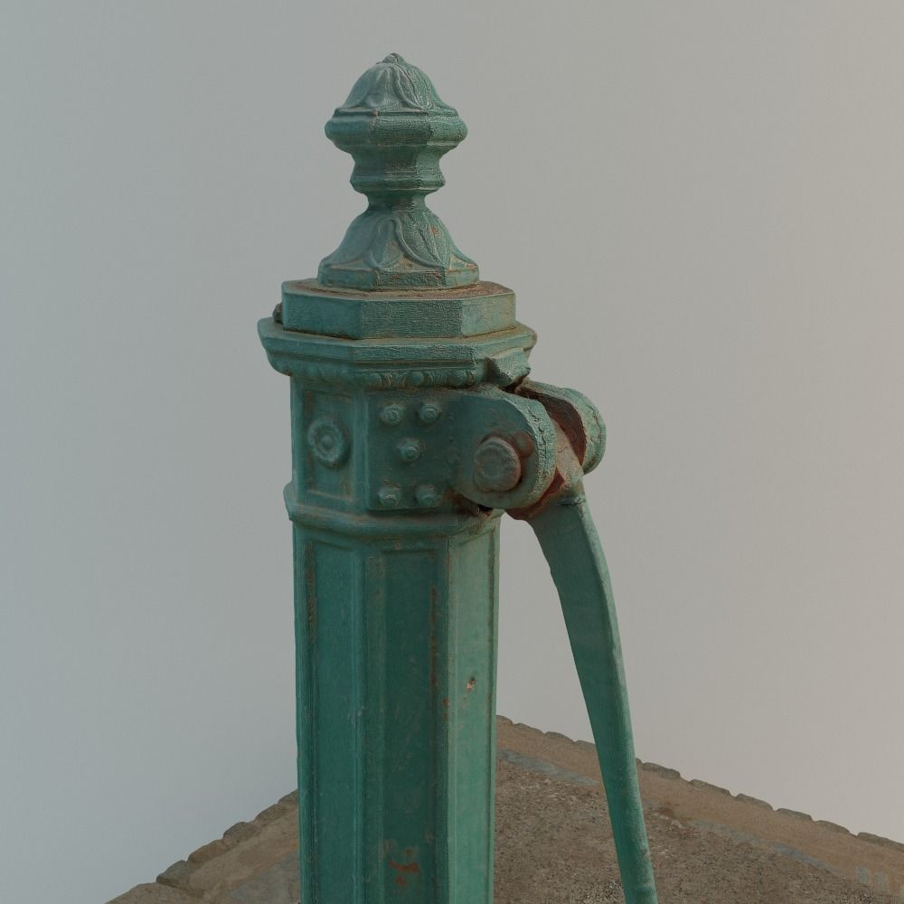 Well with Pump 3D model_11