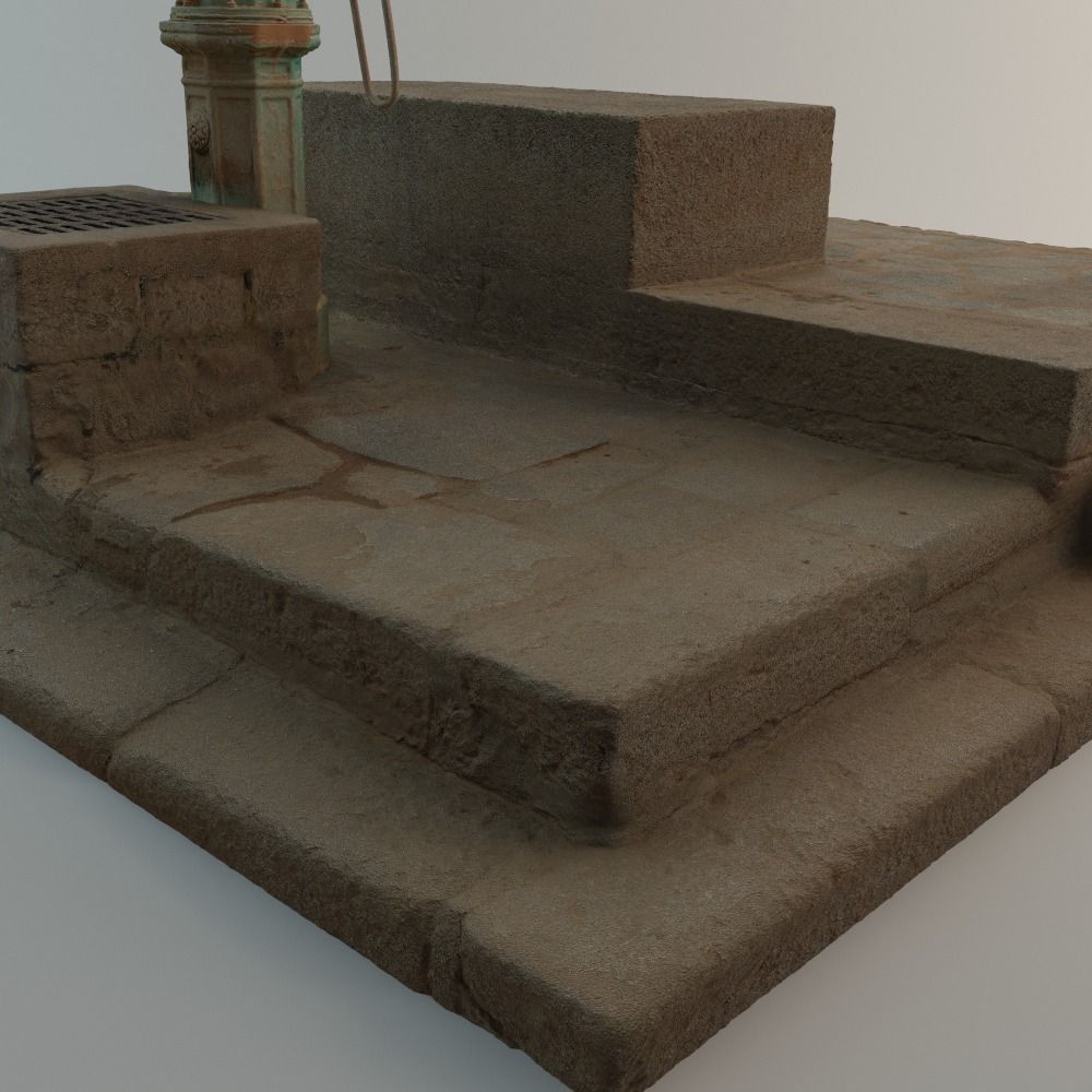 Well with Pump 3D model_5