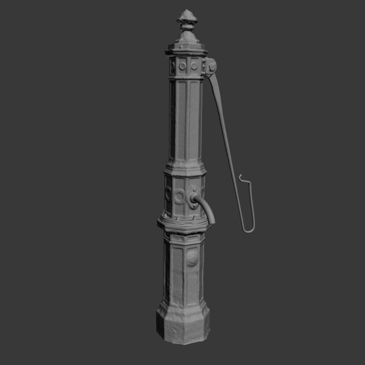 Well with Pump 3D model_21