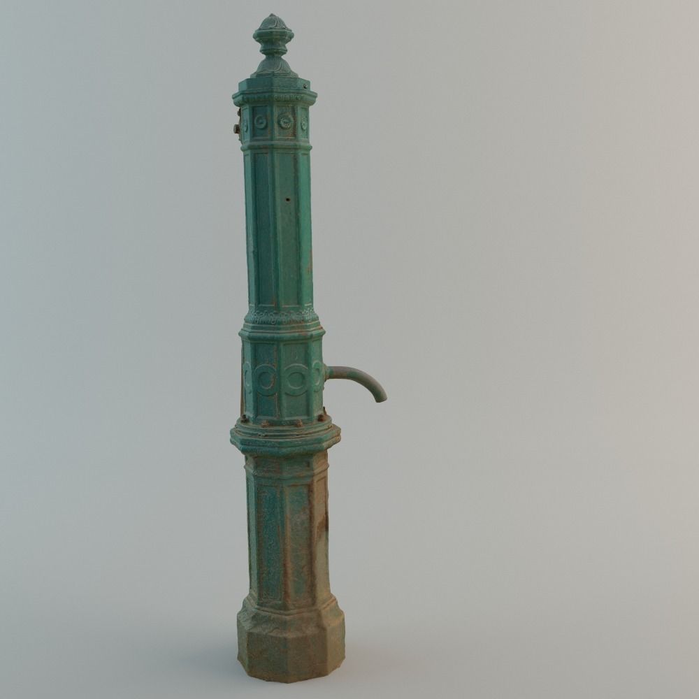 Well with Pump 3D model_16