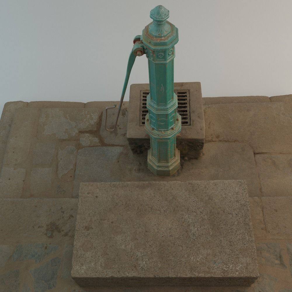 Well with Pump 3D model_10