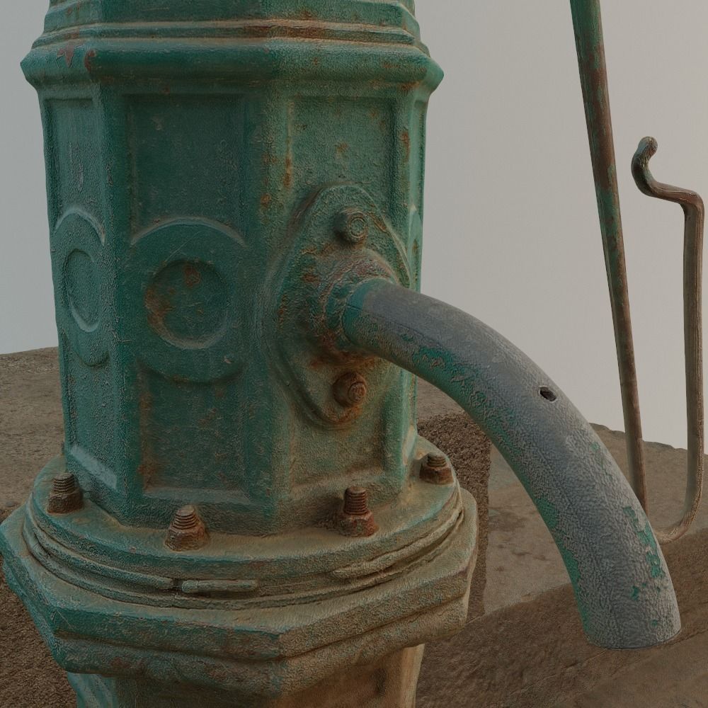 Well with Pump 3D model_12