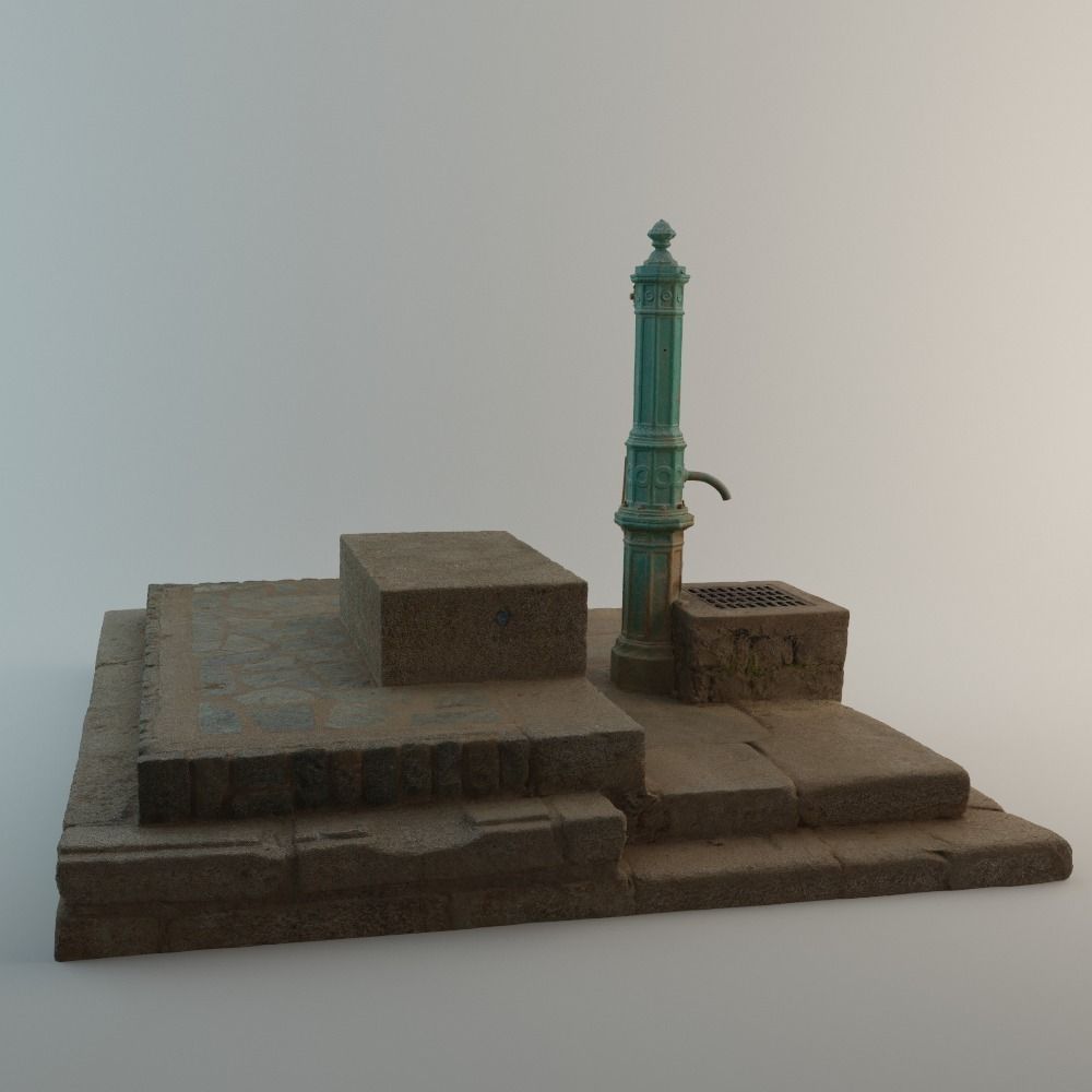 Well with Pump 3D model_1
