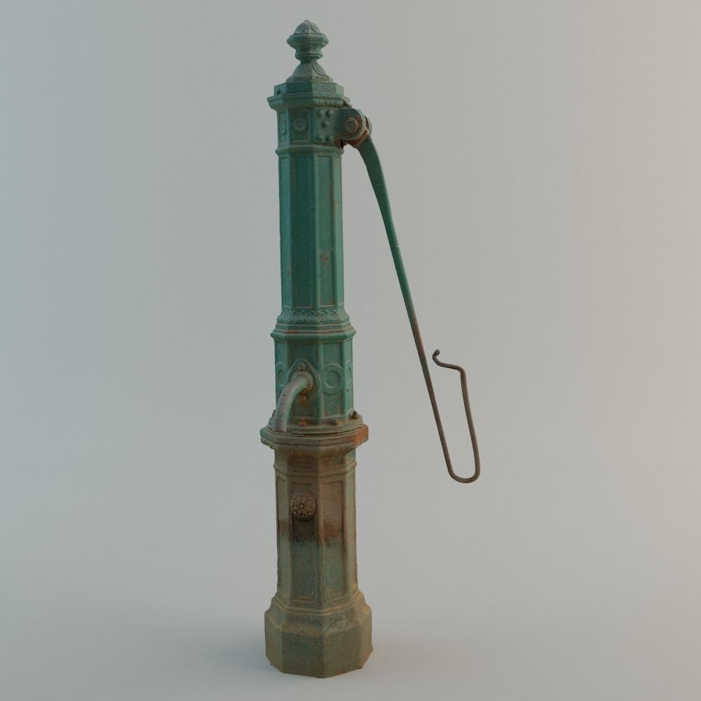 Well with Pump 3D model_14