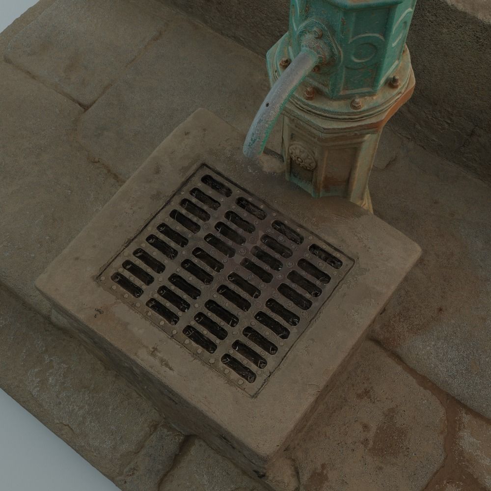 Well with Pump 3D model_13