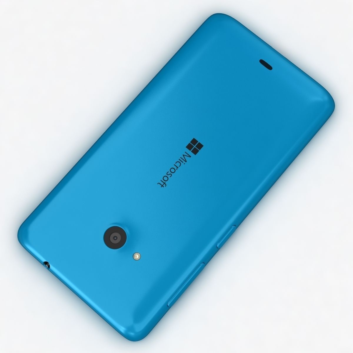 Microsoft Lumia 535 and Dual SIM Blue Low-poly 3D model_9