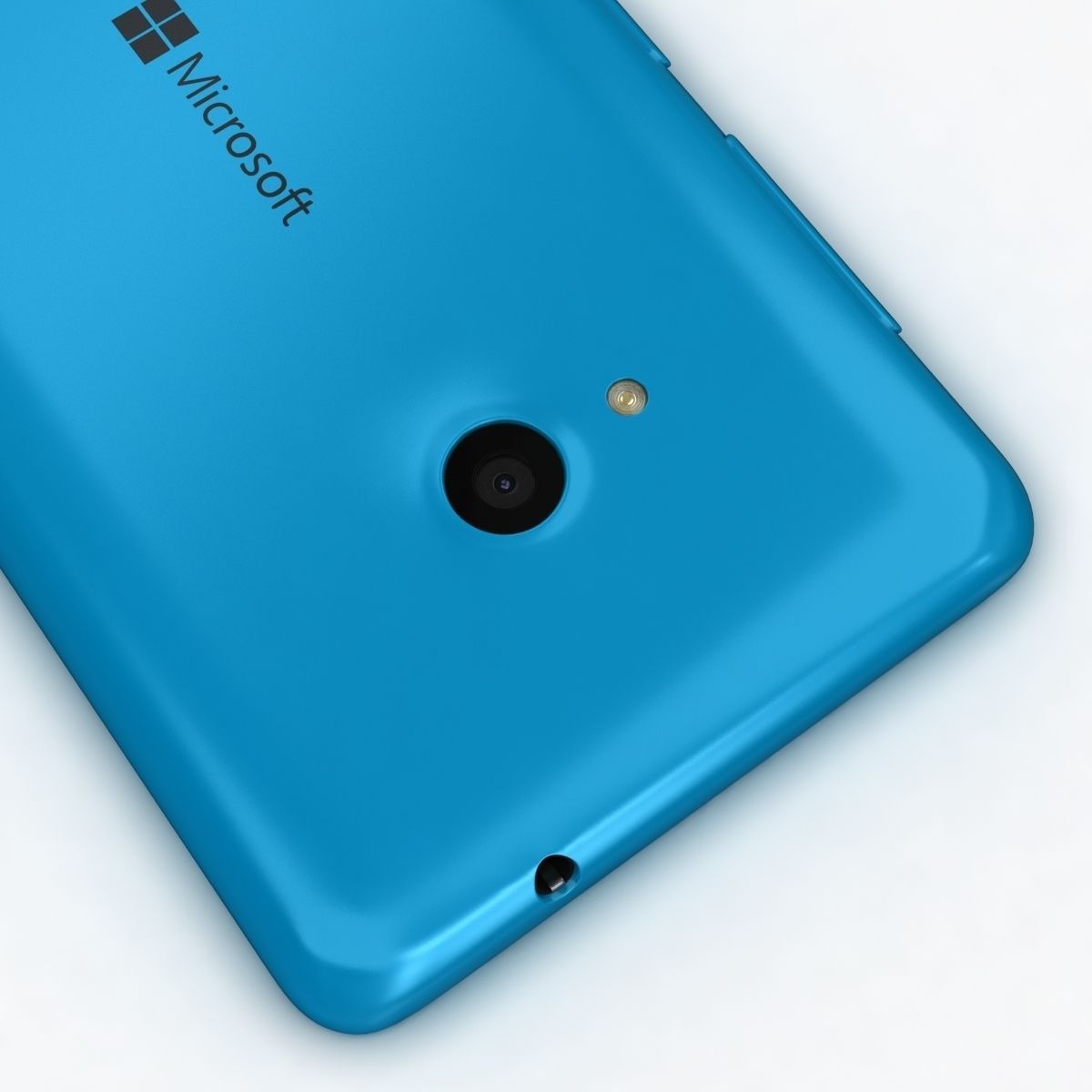Microsoft Lumia 535 and Dual SIM Blue Low-poly 3D model_12