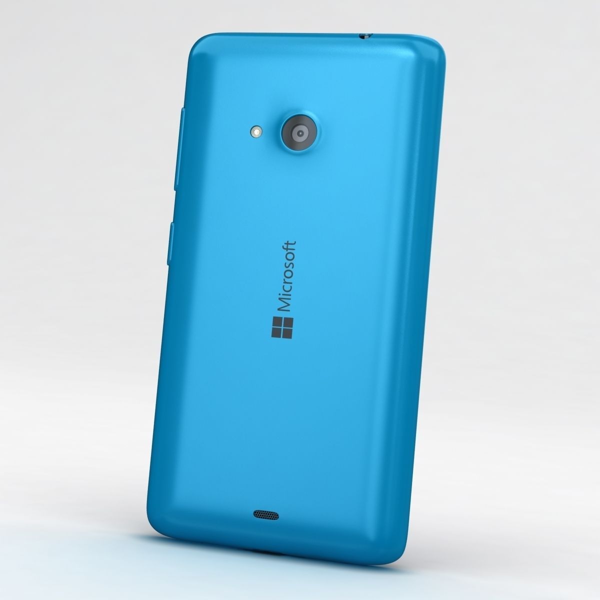 Microsoft Lumia 535 and Dual SIM Blue Low-poly 3D model_4