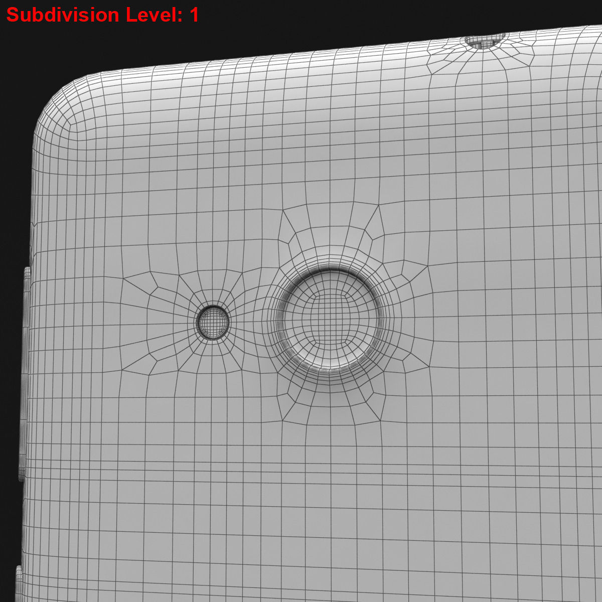Microsoft Lumia 535 and Dual SIM Blue Low-poly 3D model_30