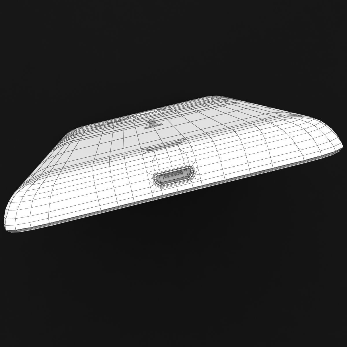 Microsoft Lumia 535 and Dual SIM Blue Low-poly 3D model_35