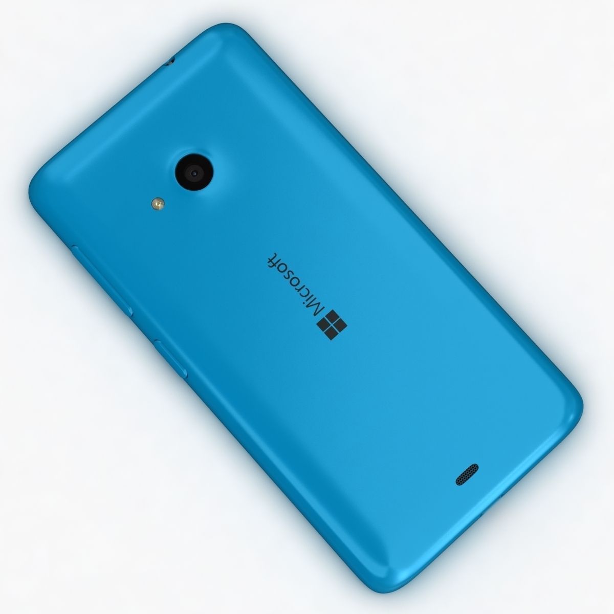 Microsoft Lumia 535 and Dual SIM Blue Low-poly 3D model_10