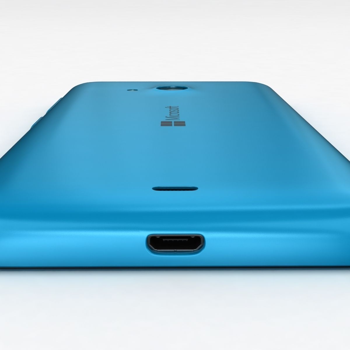 Microsoft Lumia 535 and Dual SIM Blue Low-poly 3D model_13