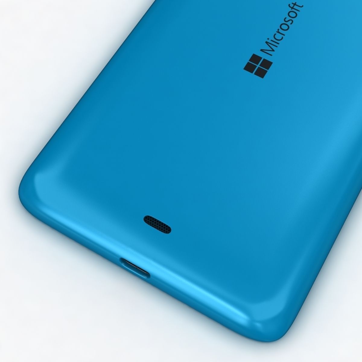 Microsoft Lumia 535 and Dual SIM Blue Low-poly 3D model_11