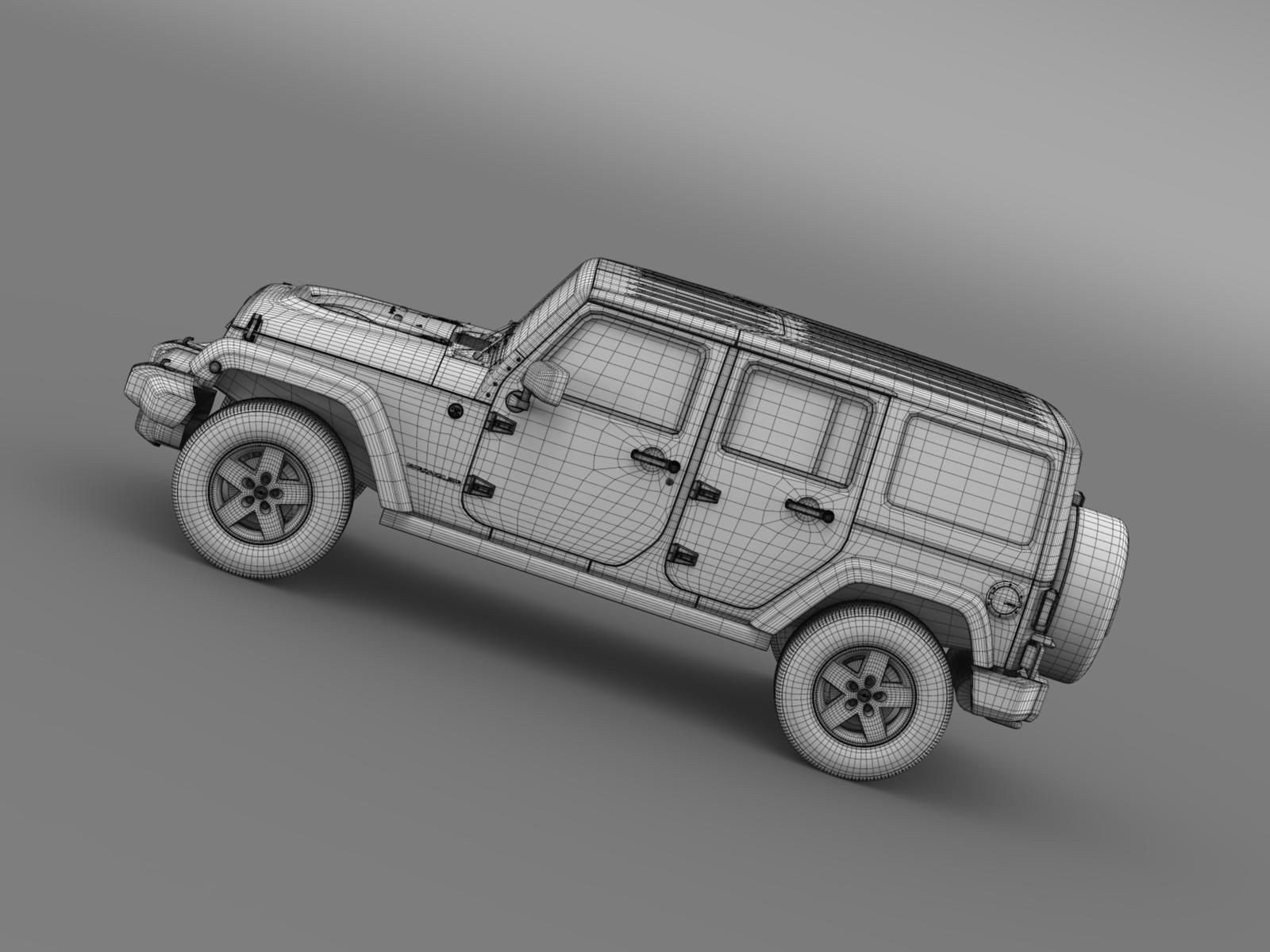 Jeep Wrangler Unlimited X 2015 3D model_17