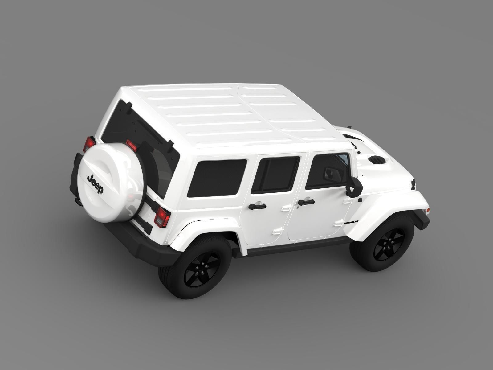 Jeep Wrangler Unlimited X 2015 3D model_11